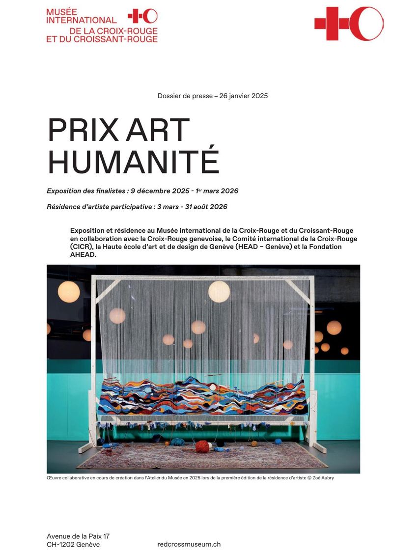 Dossier de presse — Prix Art Humanité : Finalistes et résidence d'artiste 2026
