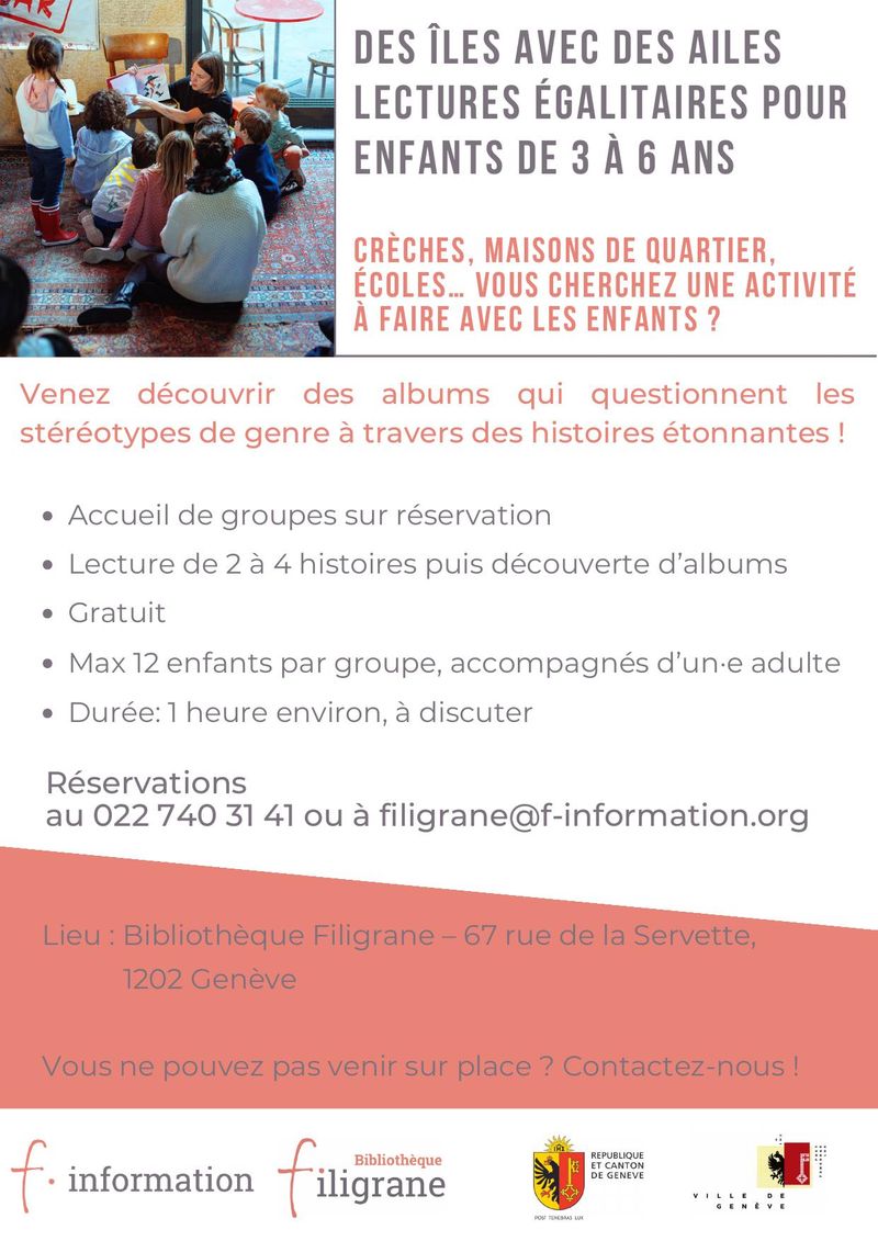 Des îles avec des ailes: lectures égalitaires pour les enfants de 3 à 6 ans