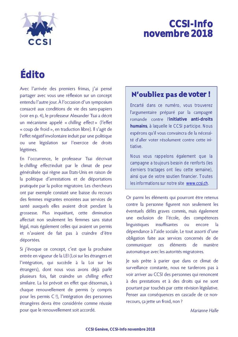 CCSI-Info novembre 2018