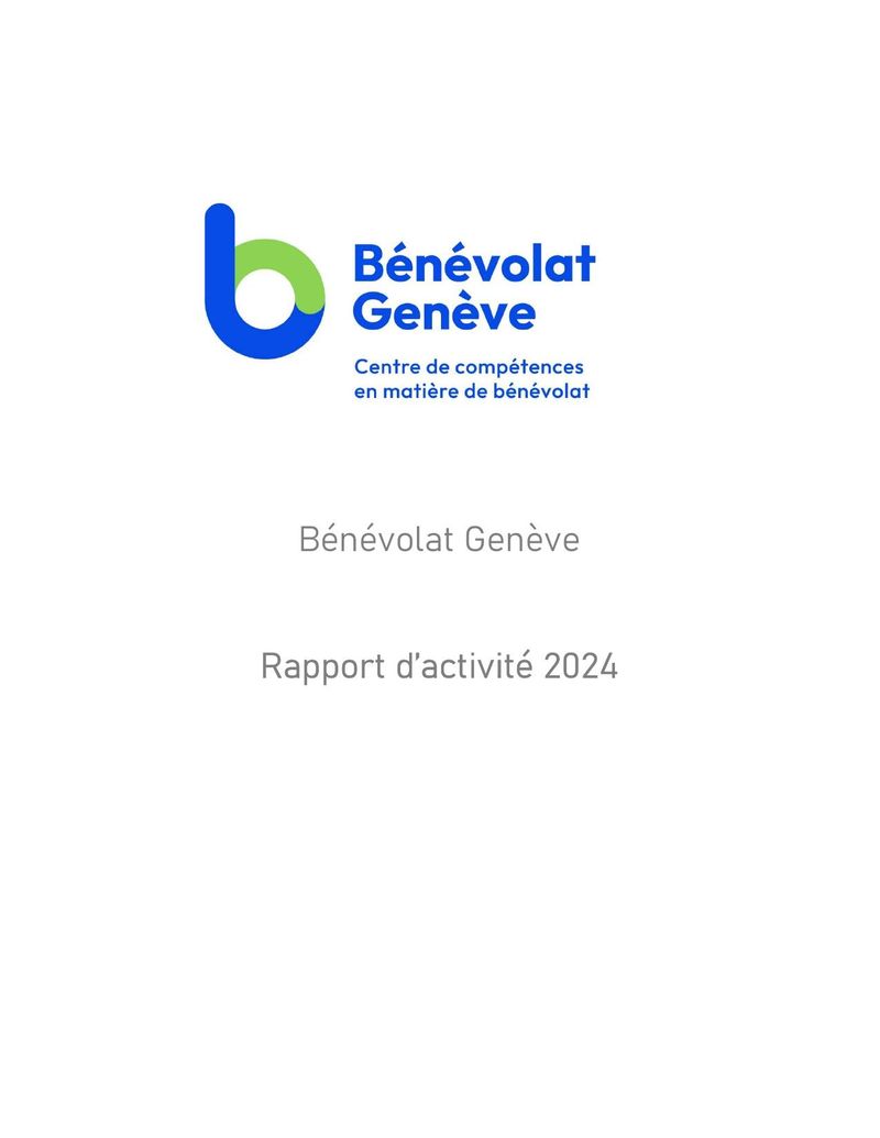 Rapport d’activité 2024 – Bénévolat Genève