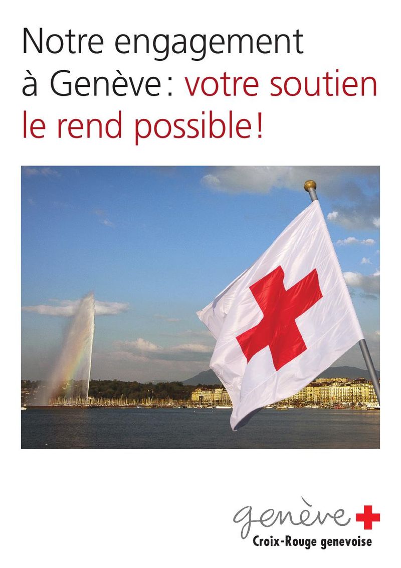 Dépliant des activités de la Croix-Rouge Genevoise