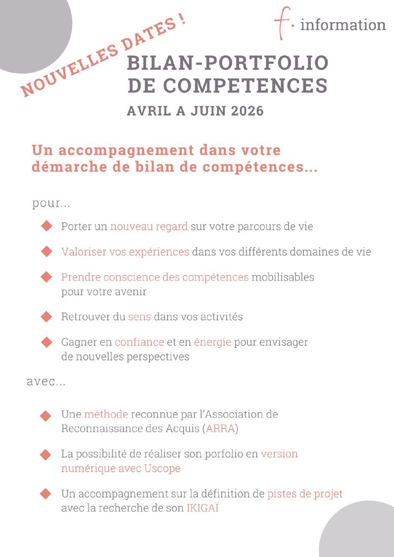 Bilan-Portfolio de Compétences — Avril à Juin 2026