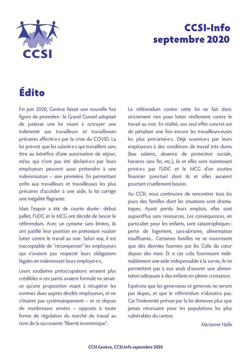 CCSI-Info septembre 2020