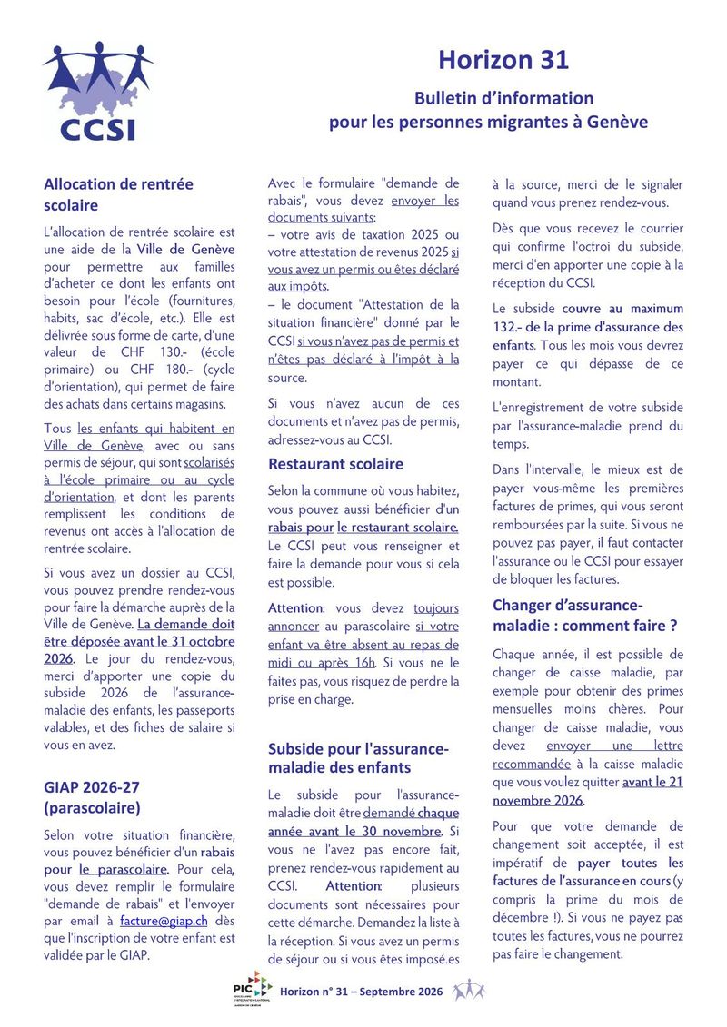 Horizon – Septembre 2026