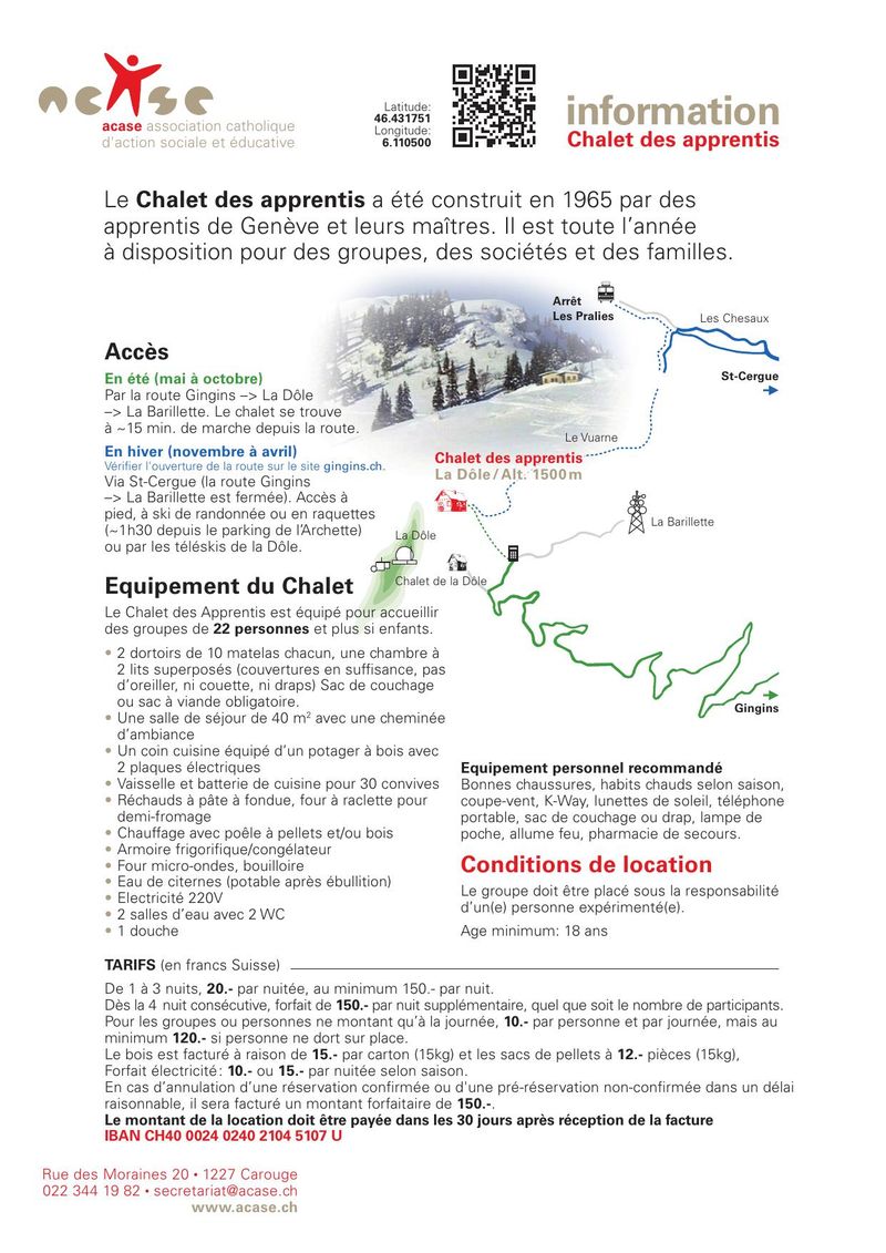 Le Chalet des apprentis