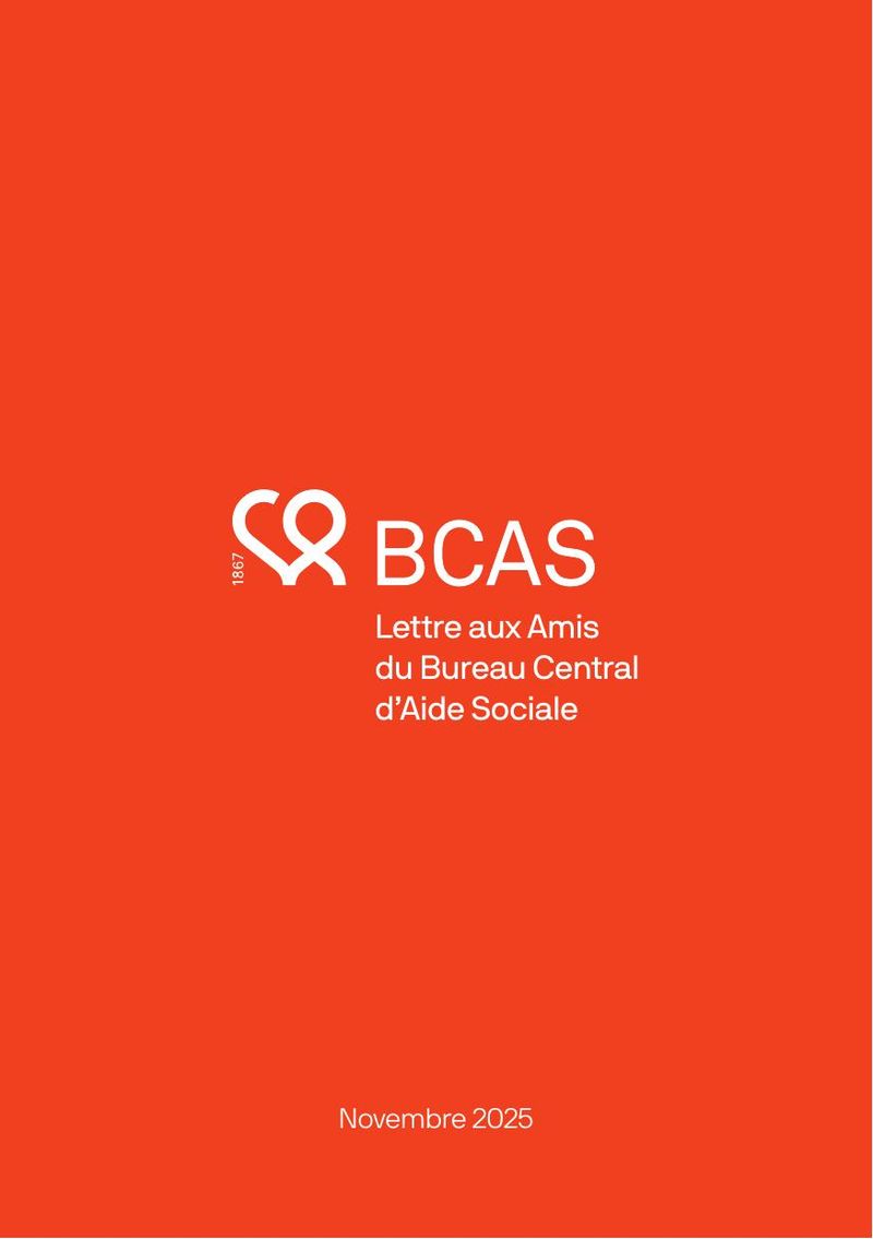 Lettre aux Amis du Bureau Central d'Aide Sociale — Novembre 2025