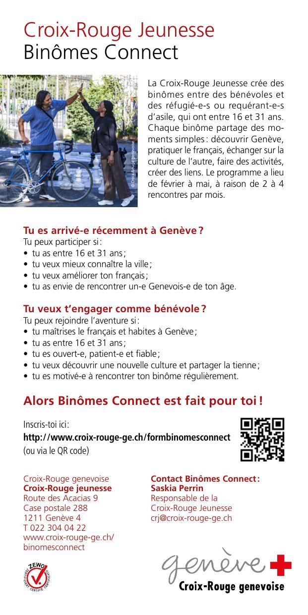 Binômes Connect — Programme d'intégration de la Croix-Rouge Jeunesse