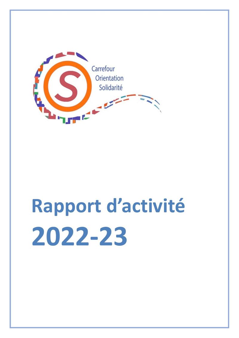 Rapport d'activité 2022-23 — COS