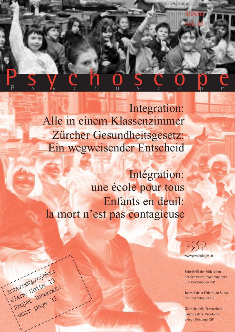 Psychoscope – numéro 3/2002, vol. 23