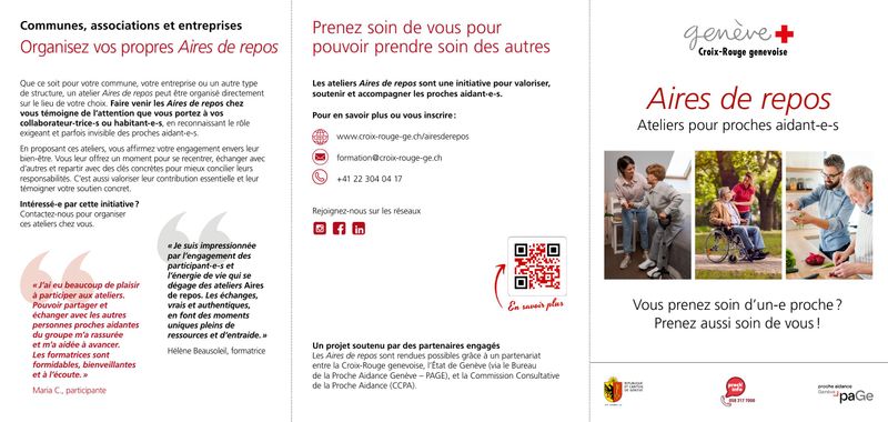 Aires de repos — Ateliers pour proches aidant-e-s
