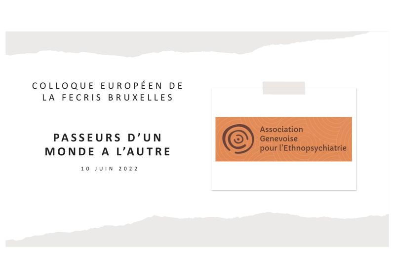 PASSEURS D’UN MONDE A L’AUTRE