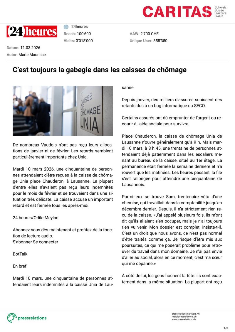 C'est toujours la gabegie dans les caisses de chômage